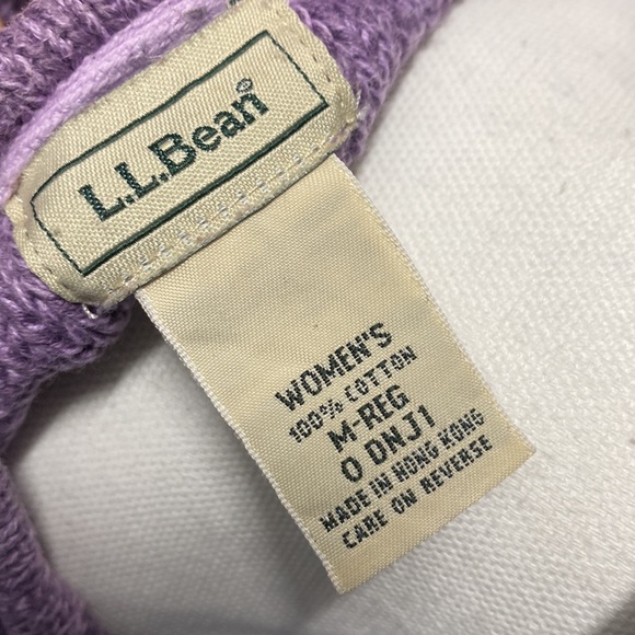 LL Bean | M | Lavender Wool Sweater - Picture 9 of 10